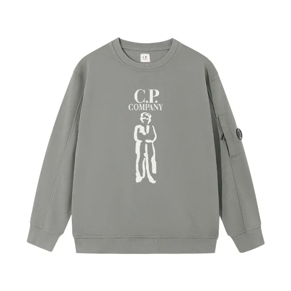 C.P. Company Logo Print Sweatshirt Light Blue - 12
