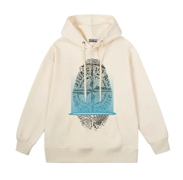 EENK BLAQ Fingerprint Gradient Hoodie Beige - 1