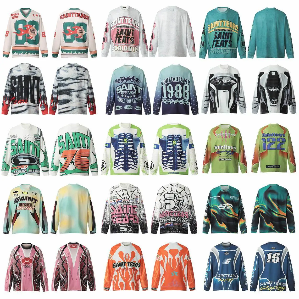 Saint Michael Camiseta Manga Larga - 26 Estilos