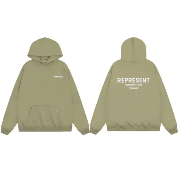 Represent Owners' Club Olive Green Hoodie - 1