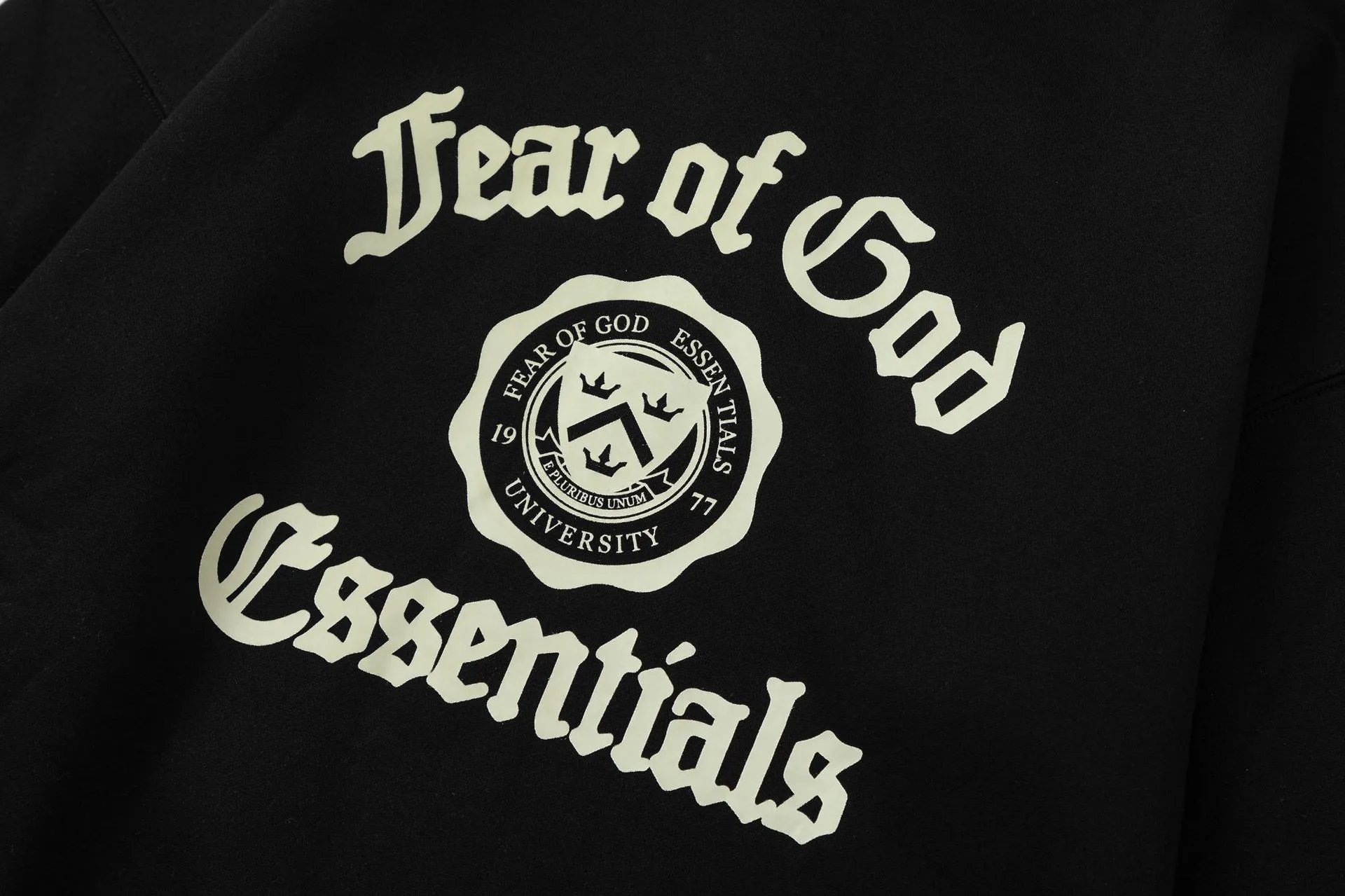 Fear of God Essentials University Hoodie Black - 4