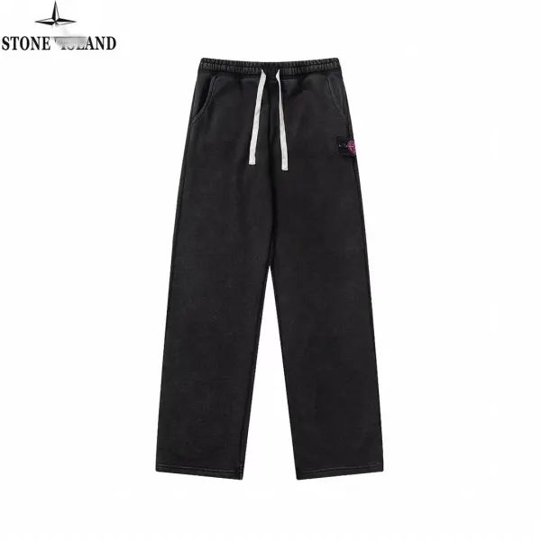 Stone Island Shadow Project Washed Black Sweatpants - 1