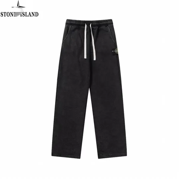 Stone Island Shadow Project Washed Black Sweatpants - 16
