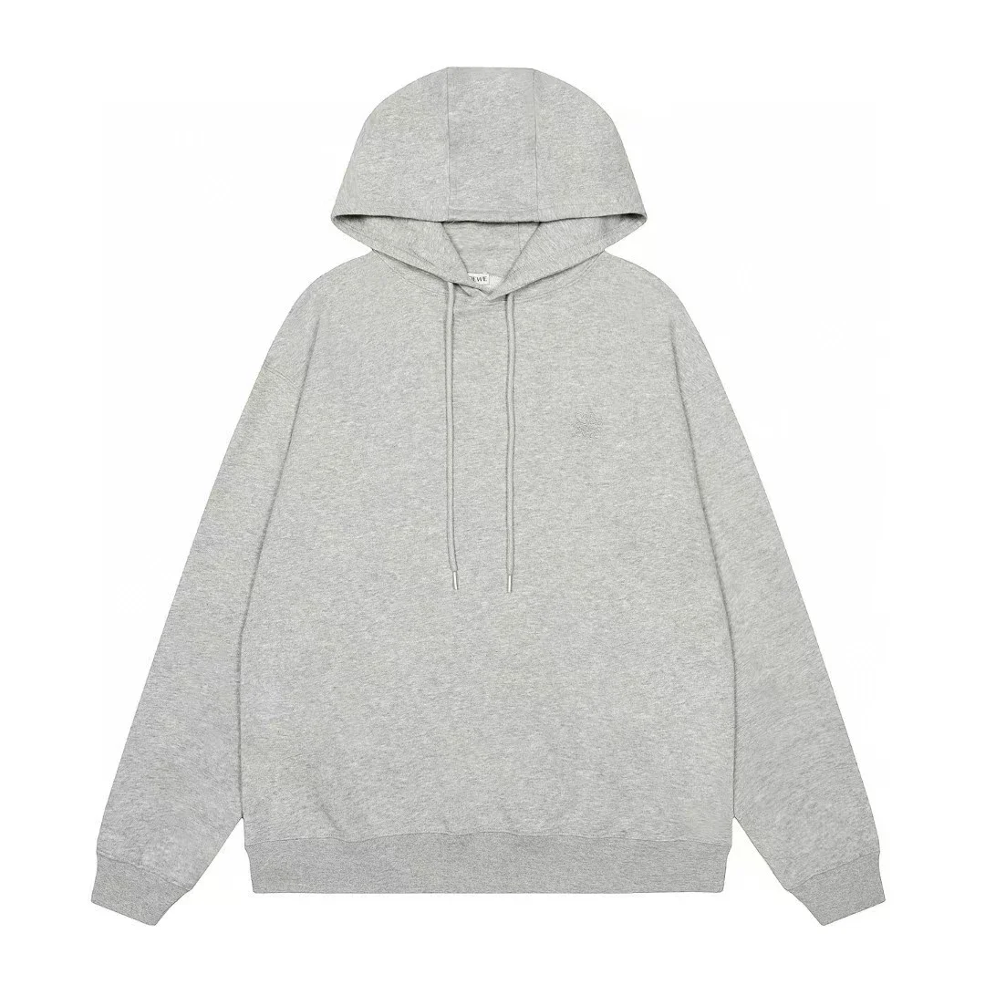 Pure cotton long-sleeved sweatshirt, classic letter embroidery, casual loose and versatile hoodie