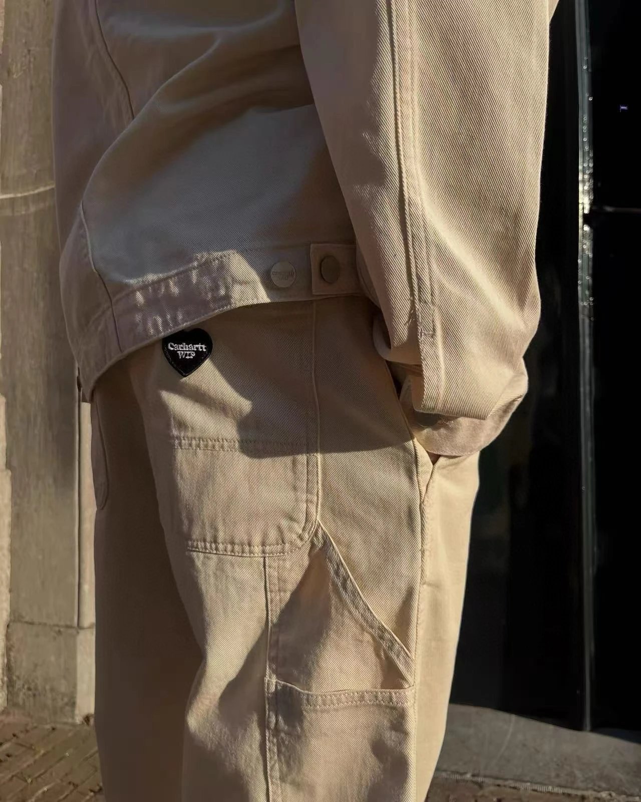 Carhartt WIP x Carhartt Heart Patch Beige Work Pants - 6