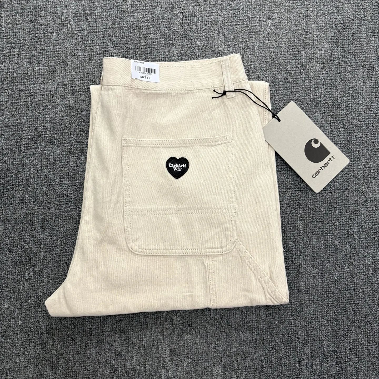 Carhartt WIP x Carhartt Heart Patch Beige Work Pants - 15