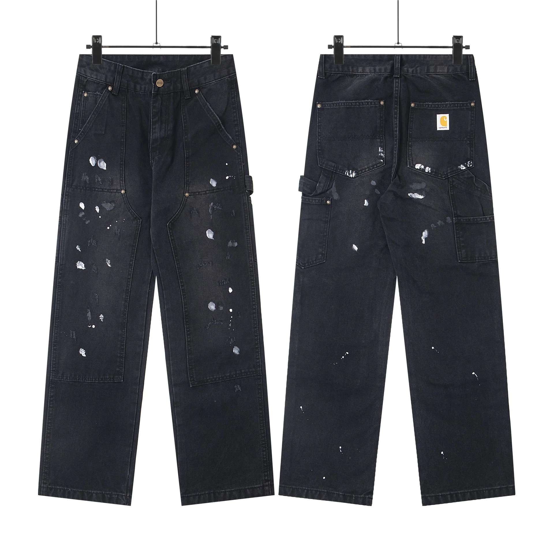 Splatter Pocket Denim Jeans photo 3