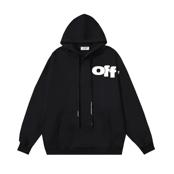Off-White Off Logo Black Hoodie - 1