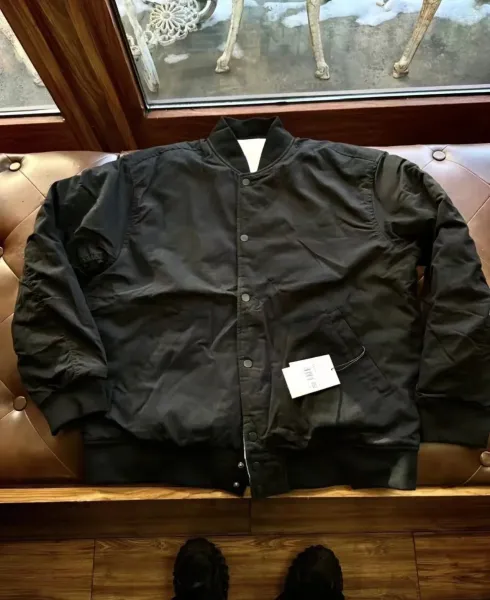 Off-White x Nike Air Force 1 '80s-'89' Bomber Jacket Black - 16