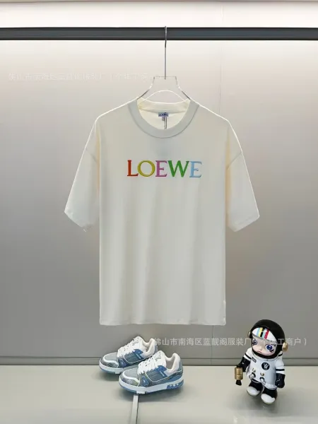Loewe Rainbow Logo T-Shirt White - 1