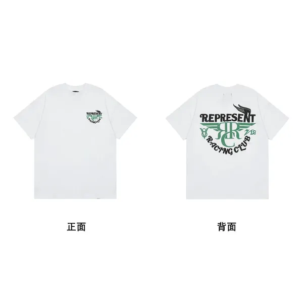Represent Racing Club White Graphic T-Shirt - 1