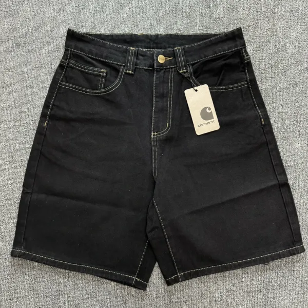 Carhartt Work In Progress Cargo Shorts Black Denim - 19