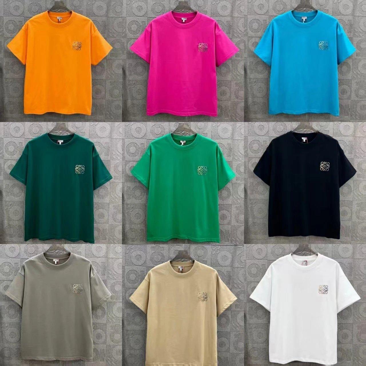 Loewe T-Shirt Collection Multicolor Graphic Print Casual