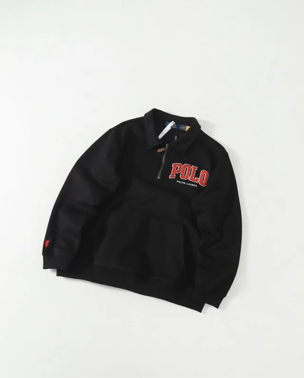 Polo Ralph Lauren Half-Zip Pullover Gray Hoodie - 5