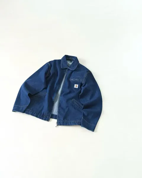 Carhartt WIP Detroit Jacket Navy Denim Jacket - 1