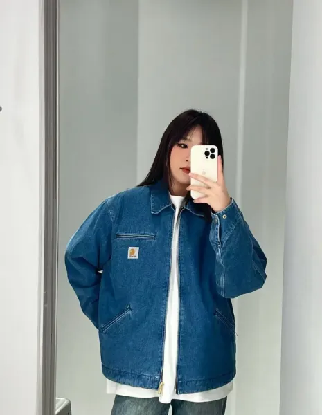 Carhartt WIP Detroit Jacket Navy Denim Jacket - 5