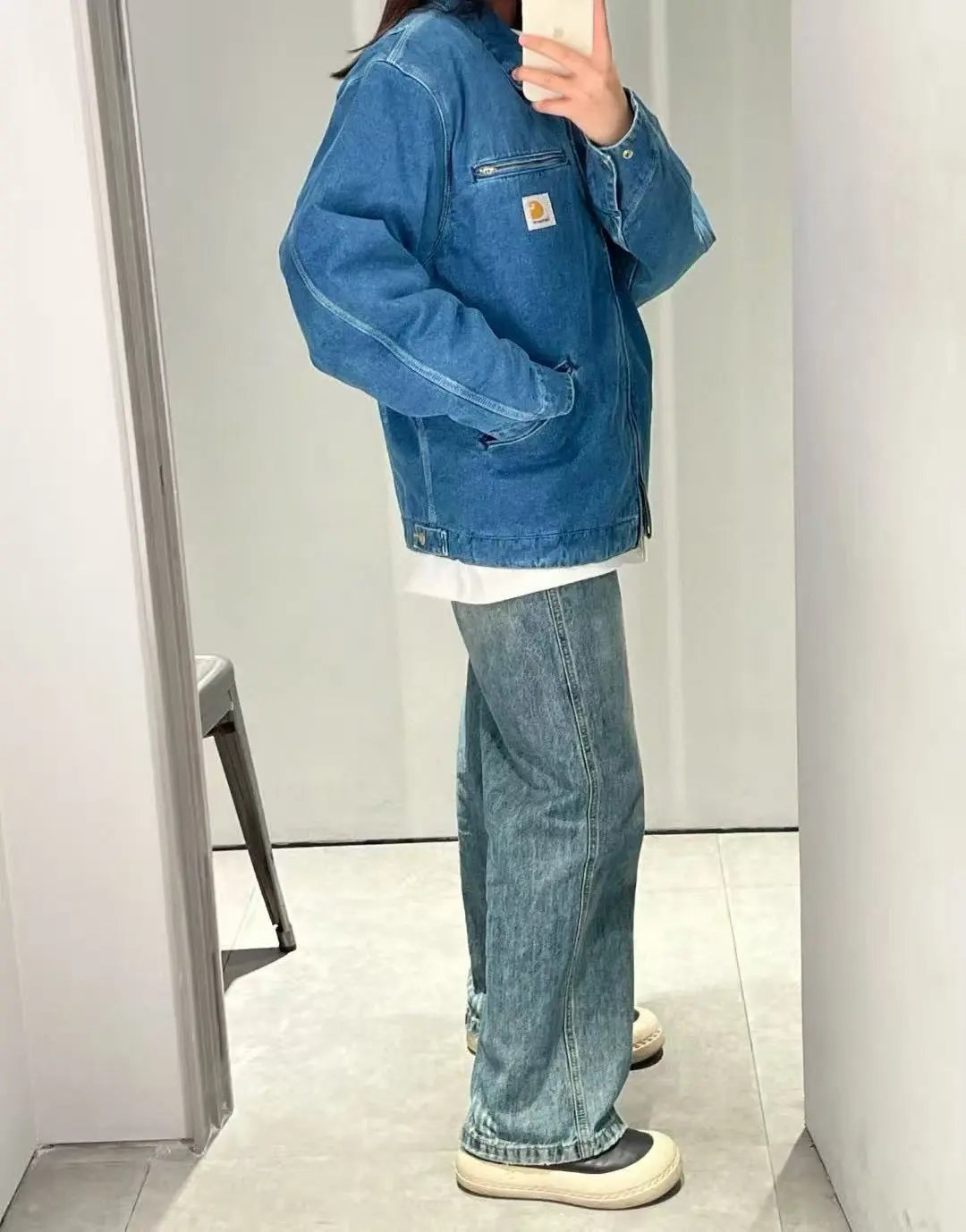 Carhartt WIP Detroit Jacket Navy Denim Jacket - 9