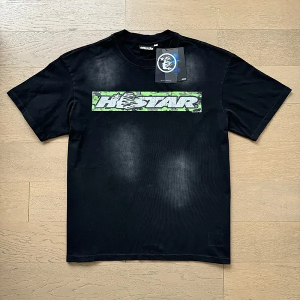 Hellstar H-Star Graphic Print Black T-Shirt - 1