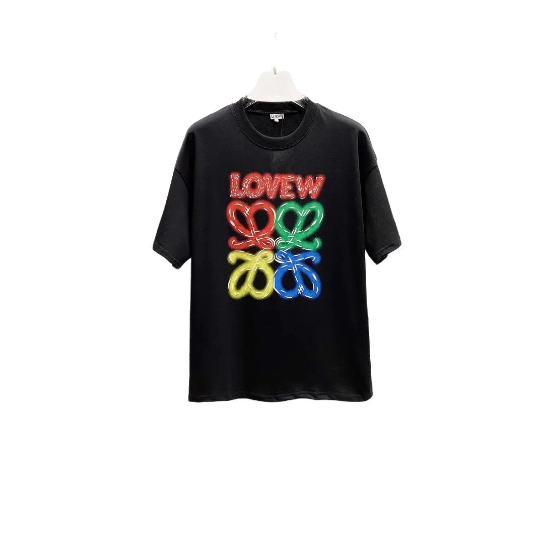 Loewe T-Shirt Collection Multicolor Graphic Print Casual