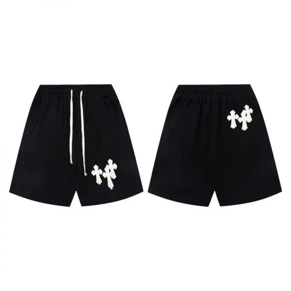 Off-White Cross Motif Shorts Black - 1