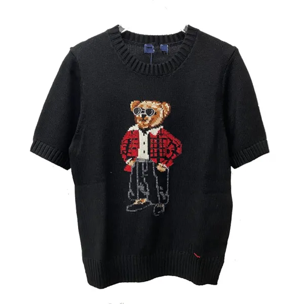 Polo Ralph Lauren Bear Knit Sweater Black - 1