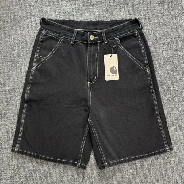Carhartt Work In Progress Cargo Shorts Black Denim - 7