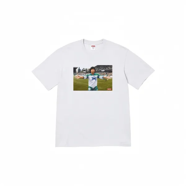 Supreme Maradona Photo Print White T-Shirt - 1