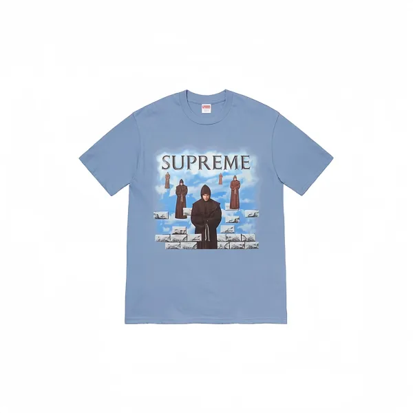 Supreme Monk Print Light Blue T-Shirt - 1