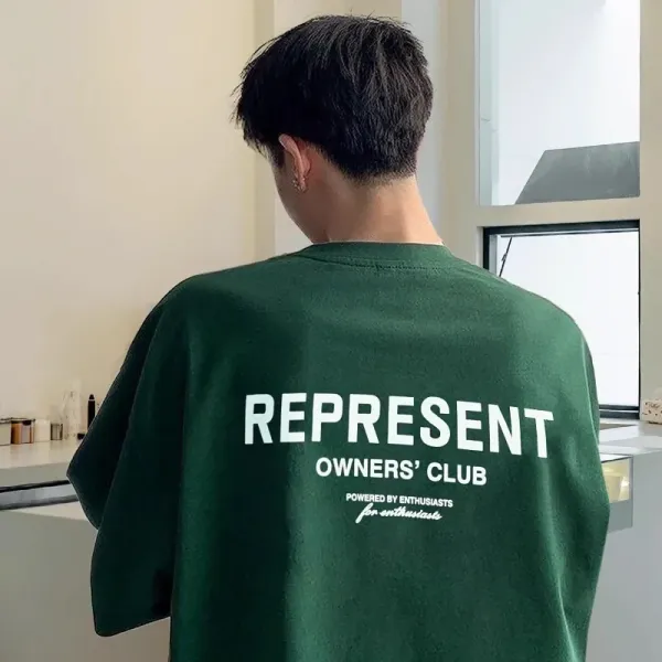 Represent Owners' Club Oversized T-Shirt Forest Green - 1