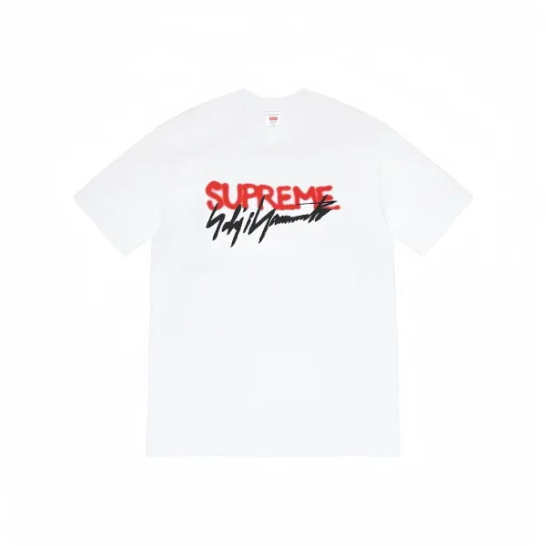 Supreme x Yohji Yamamoto Logo Tee White T-Shirt - 1