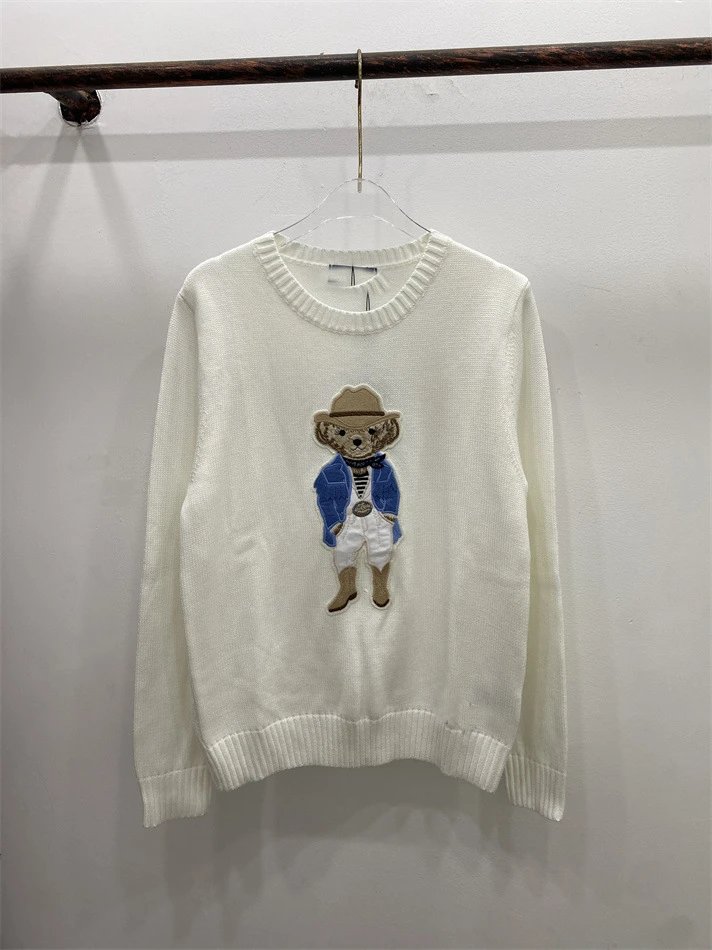 Ralph Lauren Polo Bear Embroidered Pink Sweater - 12