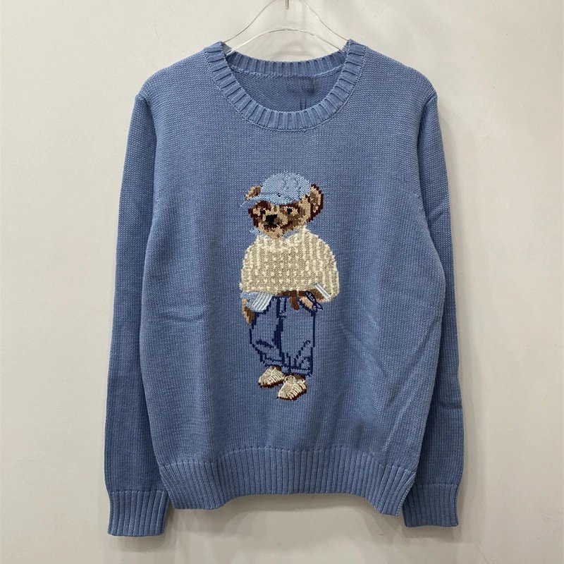 Ralph Lauren Polo Bear Embroidered Pink Sweater - 20