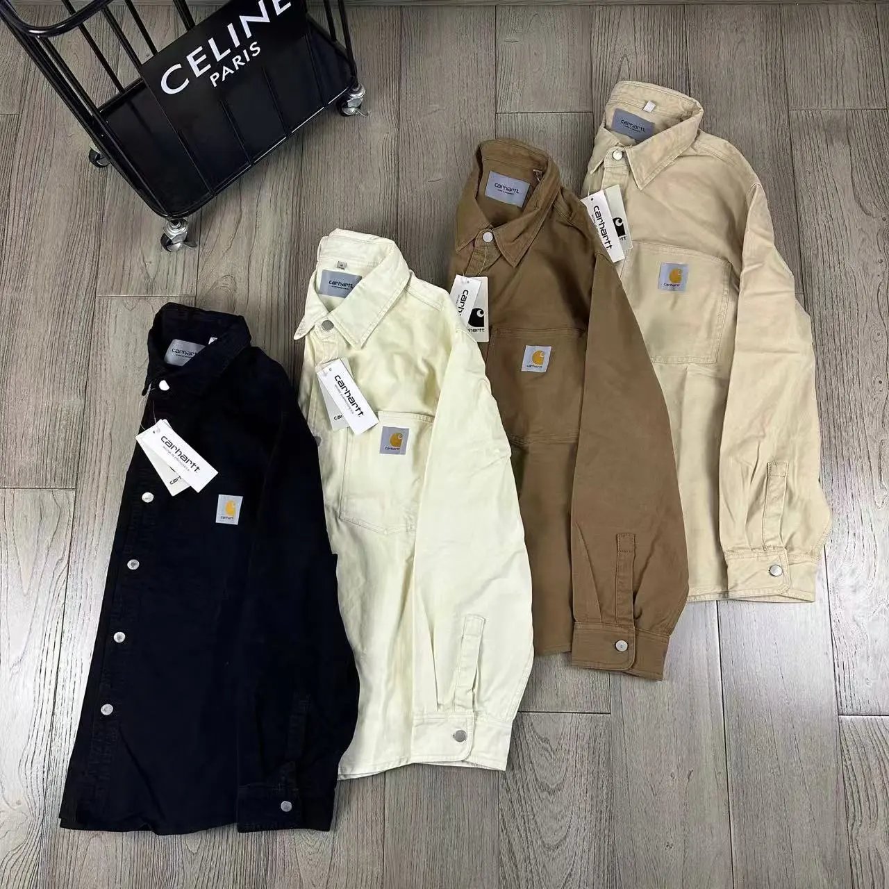 Carhartt WIP Chore Coat Brown Shirt - 5