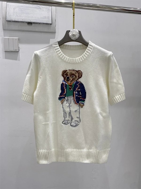 Ralph Lauren Polo Bear Embroidered Pink Sweater - 31