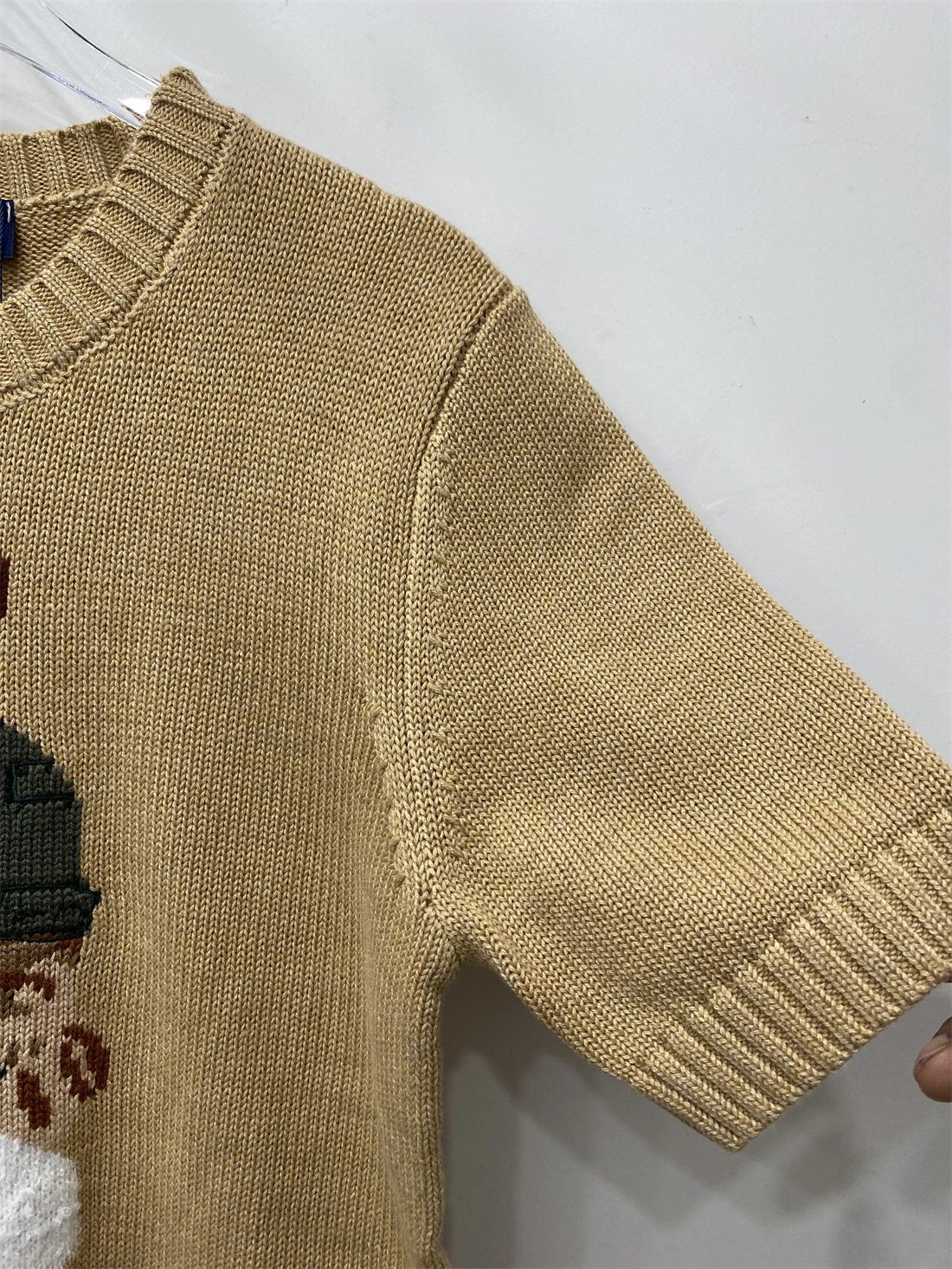Ralph Lauren Polo Bear Embroidered Pink Sweater - 52