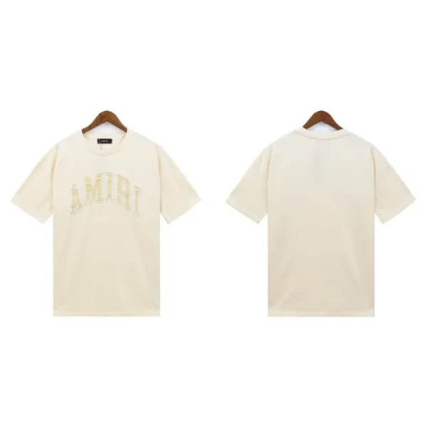 Amiri Arch Logo Beige T-Shirt - 1