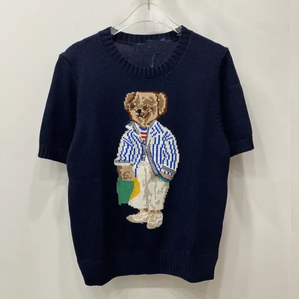 Polo Ralph Lauren Bear Knit Sweater Navy - 1
