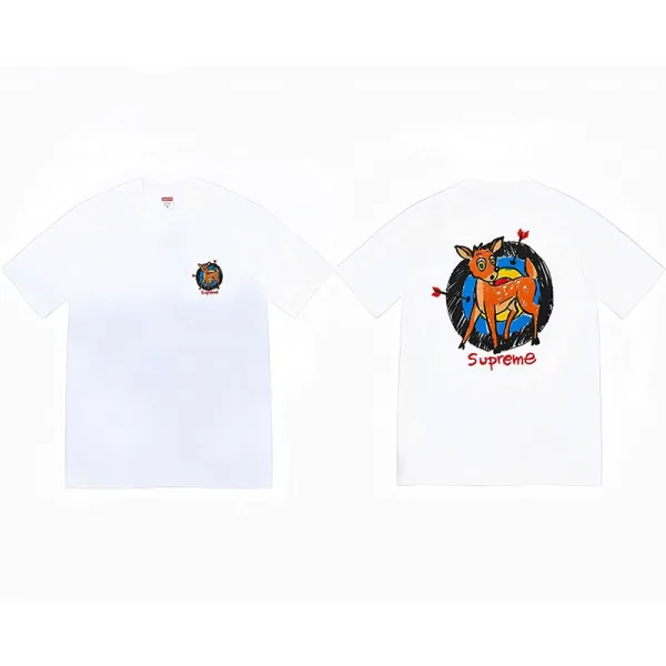 Supreme Bambi Print T-Shirt White - 1