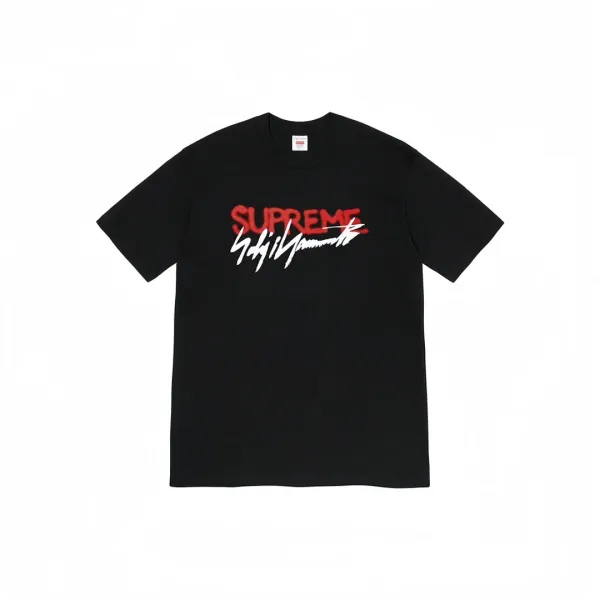 Supreme x Yohji Yamamoto Logo Tee Black T-Shirt - 1