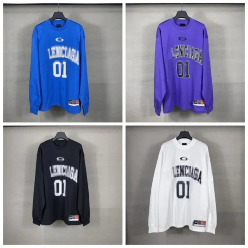 Basketball Embroidered Oversized Long-Sleeve T-Shirt