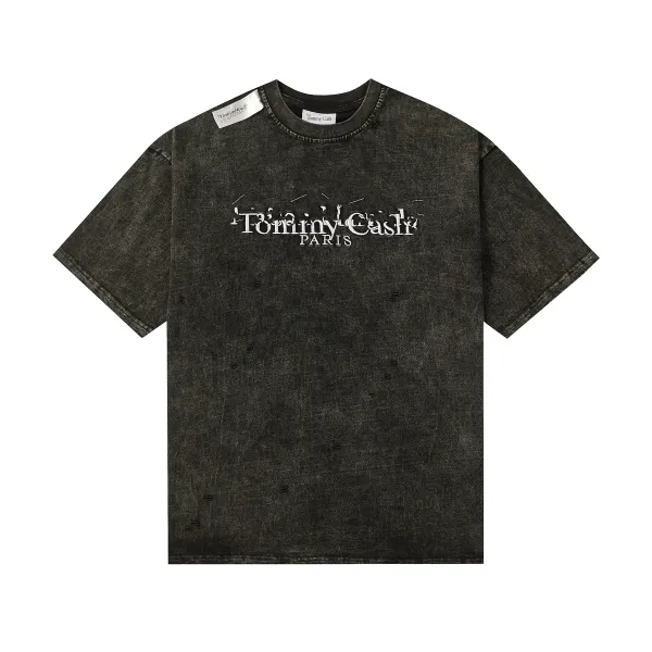 Tommy Cash Distressed Black Graphic T-Shirt - 1