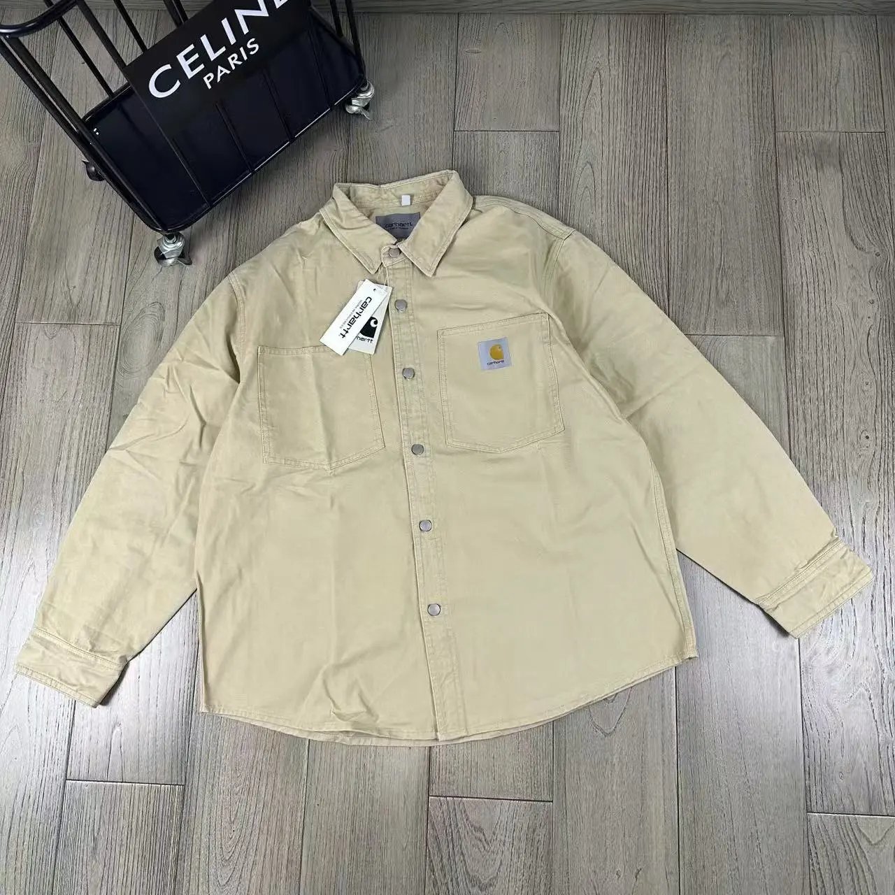 Carhartt WIP Chore Coat Brown Shirt - 8