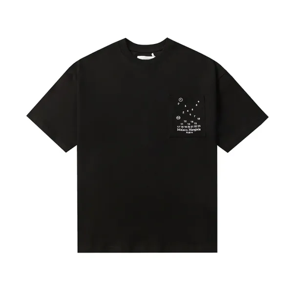 Maison Margiela Numbered Pocket T-Shirt Black - 1