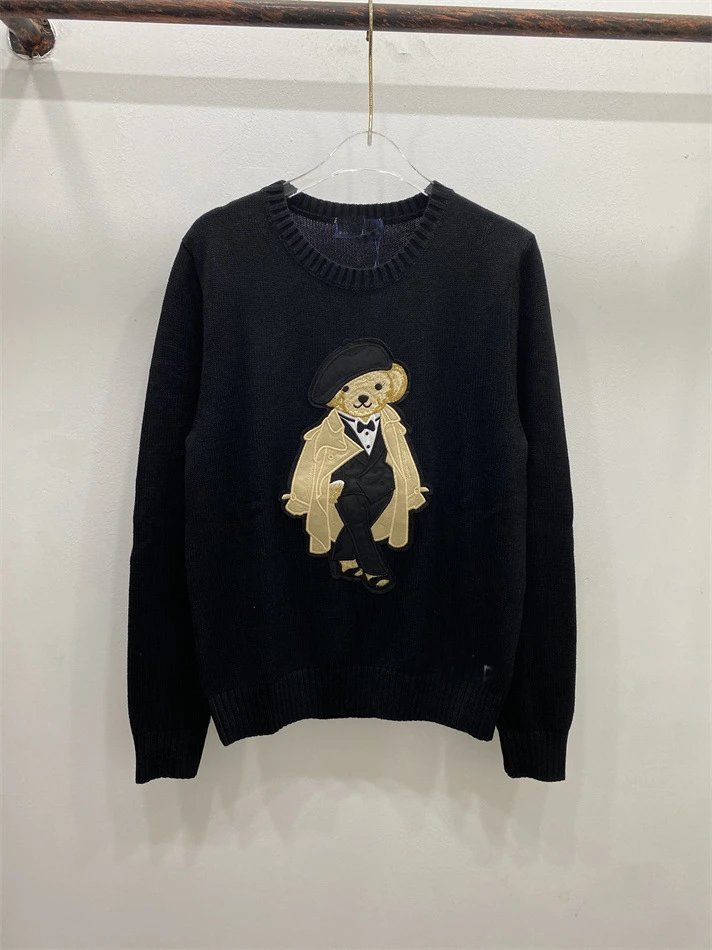 Ralph Lauren Polo Bear Embroidered Pink Sweater - 10