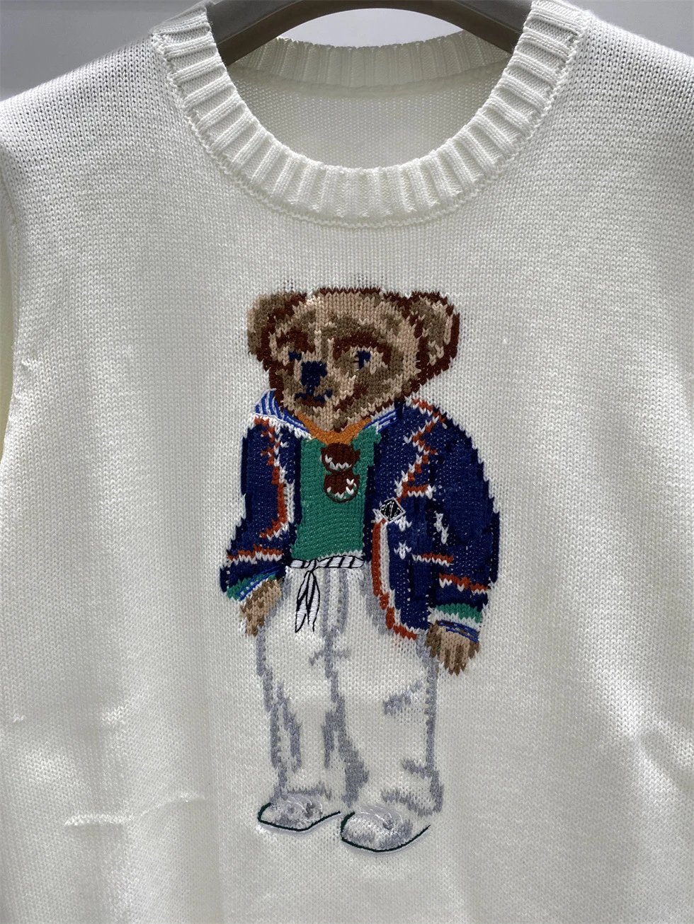Ralph Lauren Polo Bear Embroidered Pink Sweater - 32