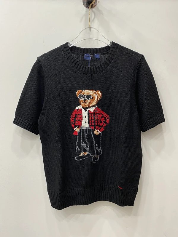 Ralph Lauren Polo Bear Embroidered Pink Sweater - 53