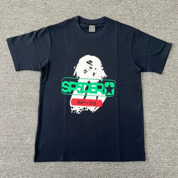 SPER Spider Web Graphic Green T-Shirt - 34