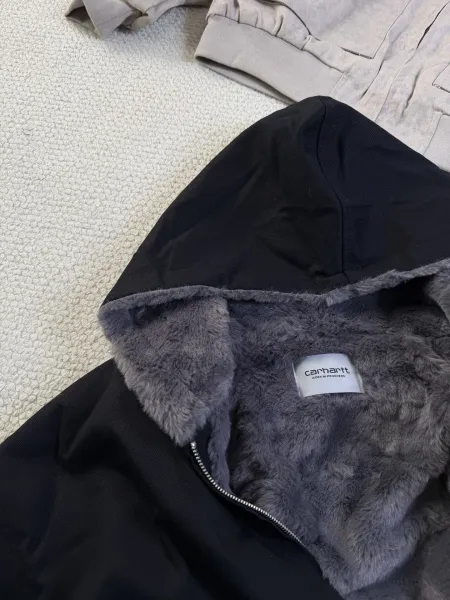 Carhartt WIP Active Jacket Black with Fleece Lining Jacket - 9