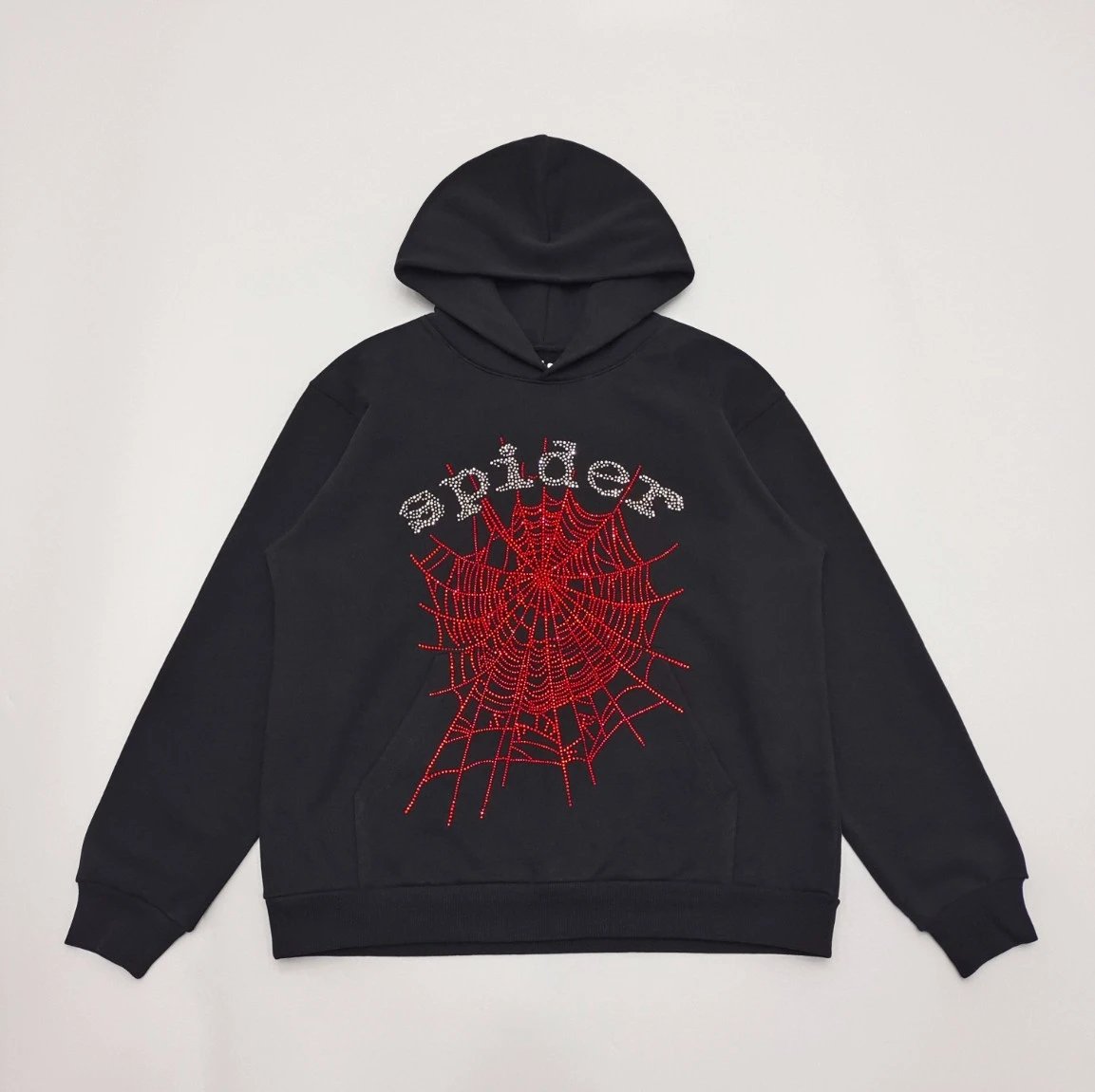 OG Rhinestone Logo Hoodie Black