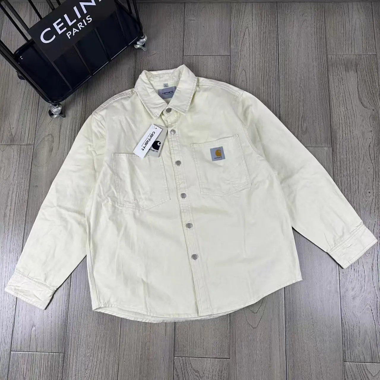 Carhartt WIP Chore Coat Brown Shirt - 10